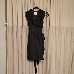 Kate Spade Elegant Black Ruffle Dress